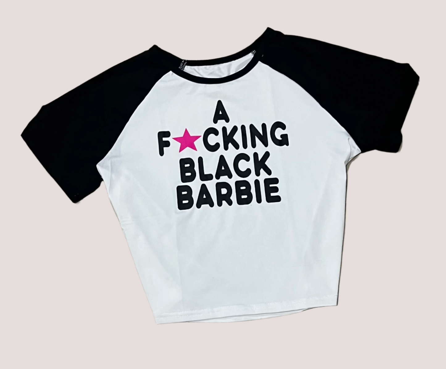 Black Barbie Cropped Tee