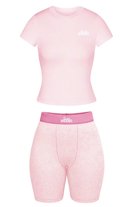 Essential Baddie Loungewear Set *BIKER SHORTS*