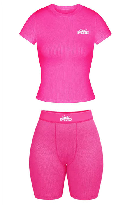 Essential Baddie Loungewear Set *BIKER SHORTS*