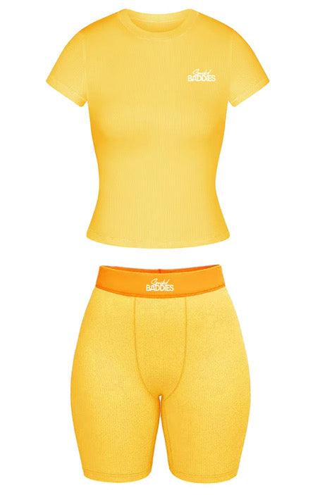 Essential Baddie Loungewear Set *BIKER SHORTS*